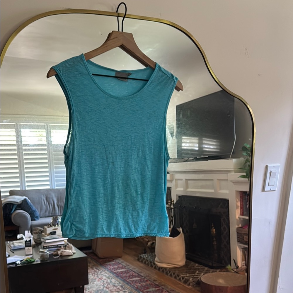 Athleta Breathable Blue Sleeveless tank